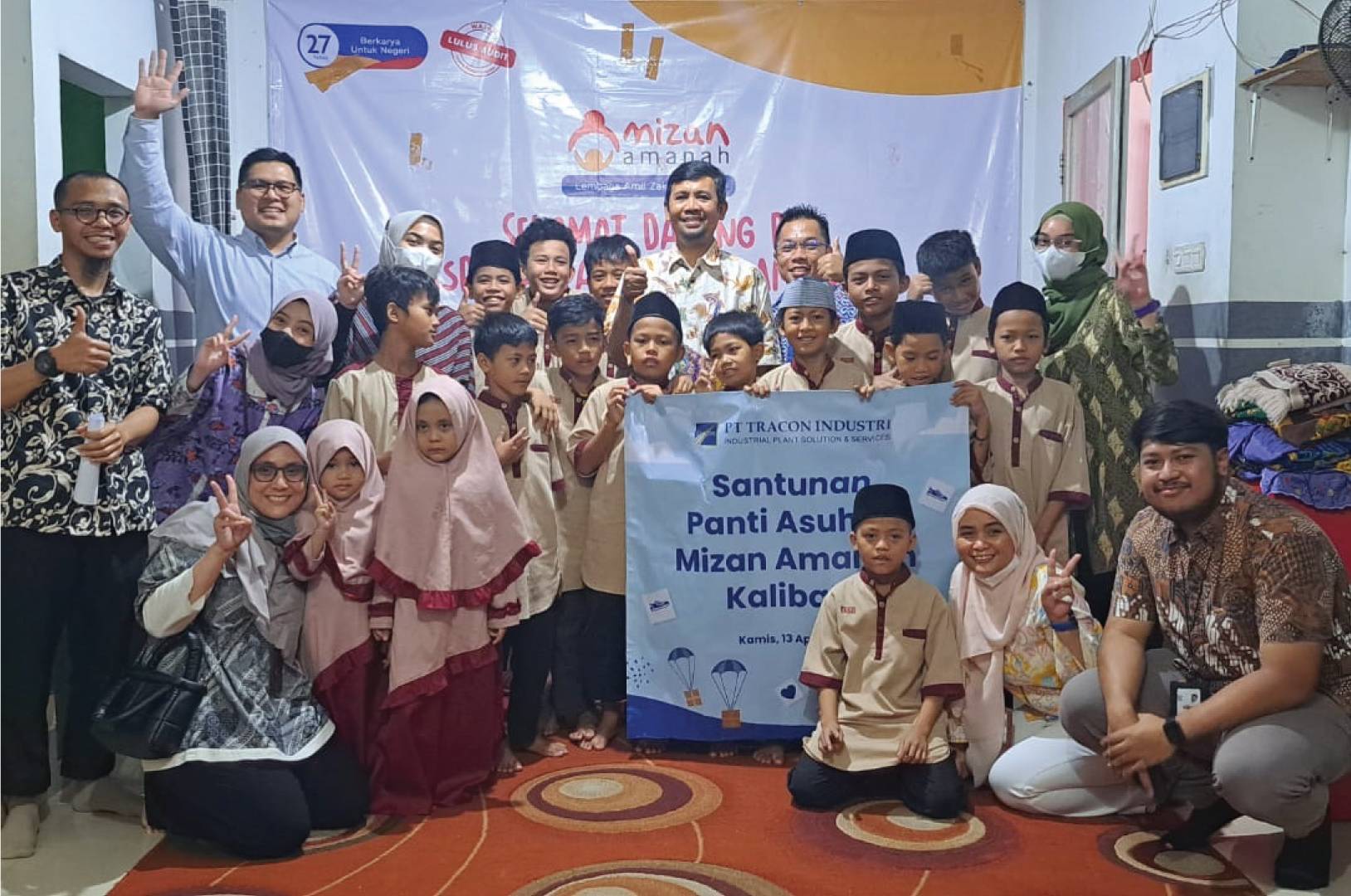 You are currently viewing Tracon Industri Melaksanakan CSR dengan Memberikan Santunan kepada Anak Yatim dari Yayasan Mizan Amanah Kantor Cabang Kalibata